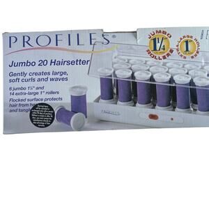 Jumbo Hairsetter 1 1/4" Rollers – Profiles Curlers in Box, No Clips